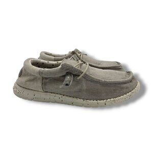 Hey Dude Wally Shoes Womens 8 Grey Sparkle Slip On‎